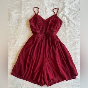 Maurice’s burgundy romper